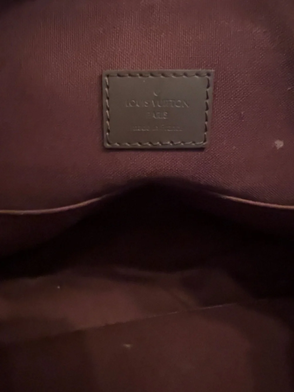 Louis Vuitton Damier Ebene Checkered Tote - Dark Brown & Chocolate - Picture 6 of 7